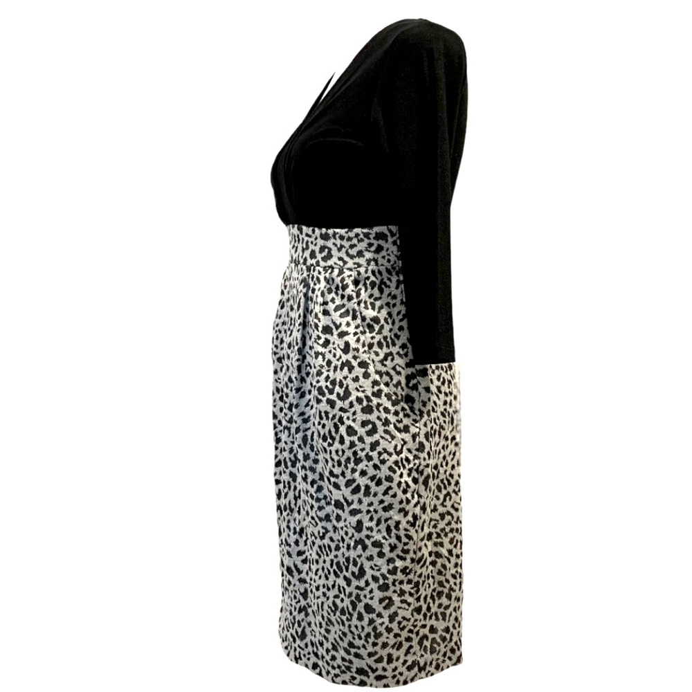 Crystal Candy | NWT Surplice Top Mini Dress with Pockets Black & Gray Size S - Picture 5 of 12